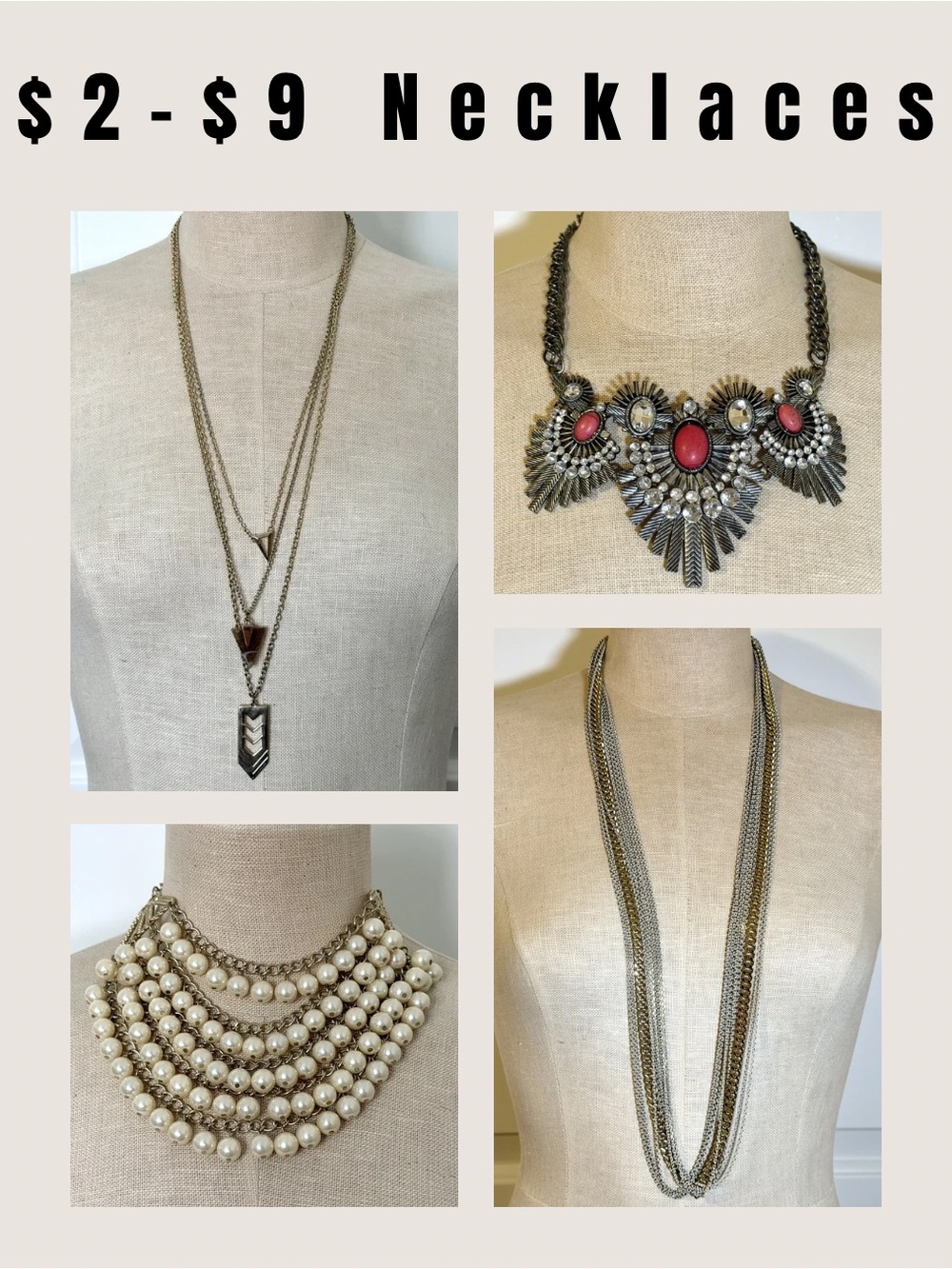 $2-$9 Necklaces